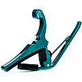 KYSER KG640MA каподастр для акустической гитары, цвет Candy Teal, с именем Meredith Kyser
