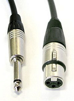 AVCLINK CABLE-954/6-Black Кабель аудио JACK моно - XLR "мама", C300, NP2X, NC3FXX, длина 6 метров