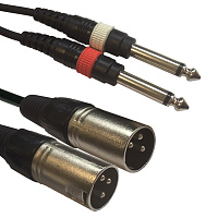 American Dj AC-2XM-2J6M/1,5 Кабель 2 XLRM  2 JACK6M, длина 1.5 метра