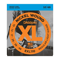 D'ADDARIO EXL110 струны для электрогитары, Regular Light, никель, 10-46