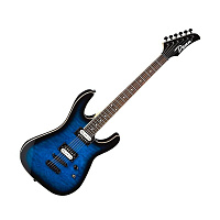 DEAN MDX QM TBB  электрогитара, тип Superstrat, 22 лада, 25 1/2" (648 мм), синий берст, Индия
