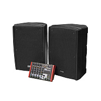 NordFolk MS15 MKII  мобильный звуковой комплект, 1200 Вт, 2 х АС + активный микшер