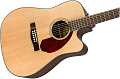 FENDER CD-140SCE DREAD NAT W/CASE электроакустическая гитара, цвет натуральный, в комплекте кейс
