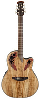 OVATION CE44P-SM Celebrity Elite Plus Mid Cutaway Natural Spalted Maple электроакустическая гитара