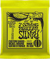Ernie Ball 2621 струны для 7-струнной электрогитары Nickel Wound Regular Slinky 7, 10-13-17-26-36-46-56