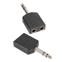 Adam Hall 7546  Y-переходник 2 x 6.3 stereo Jack(F) - 6.3 Jack stereo