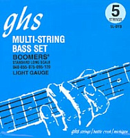 GHS 5L-DYB Струны для пятиструнной бас-гитары, 40-55-75-95-120, Bass Boomers