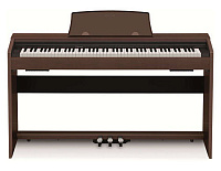 Casio PX-770BN цифровое фортепиано, 88 клавиш, 128 полифония, 19 тембров, 4 хоруса, 4 реверберации, цвет коричневый