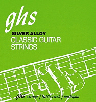 GHS 2000 SILVER ALLOY Струны для классической гитары, Hard, черный нейлон, обмотка фосфорная бронза, шарики