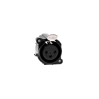 AVCLINK C3FAH1 Разъем XLR панельный, 3 контакта, гнездо, горизонт., в ПП, тип A