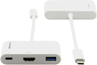 Kramer ADC-U31C/M2 Переходник USB 3.1 тип C вилка на HDMI розетка, USB 3.0 розетка и USB 3.1 тип C розетка