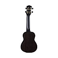 Luna UKE VMS BKS  укулеле сопрано, цвет  "Black Satin" (чёрный атлас)