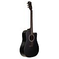 ROCKDALE Aurora D5 C BK Satin акустическая гитара, дредноут с вырезом, цвет черный, сатиновое покрытие