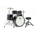 GRETSCH GEX-E605-4-BK Energy Ударная установка 5 барабанов, стойки и стул в комплекте