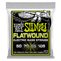 Ernie Ball 2812 струны для бас-гитары Regular Slinky Flatwound Bass (50-70-85-105)