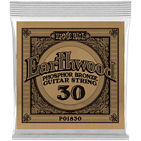 ERNIE BALL 1830 одиночная струна для акустической гитары Earthwood Phosphor Bronze, калибр .030