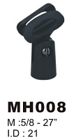 VESTON MH008 держатель микрофонный, диаметр 27-30 мм, резьба 5/8"