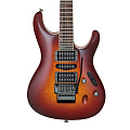 IBANEZ S6570SK-STB Prestige, электрогитара, цвет сансет бёрст, жесткий кейс в комплекте