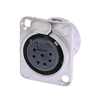 Neutrik NC7FD-L-1 панельный разъем XLR female 7 контакта