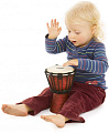MEINL NINO-ADJ2-XXS  джембе африканский детский (4 1/2"x 8"), материал - Mahogany Wood, мембрана натуральная, веревки - HTP-нейлон, цвет коричневый