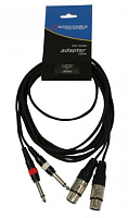 American Dj AC-2XF-2J6M/3 кабель 2хXLRF - 2 JACK6M, длина 3 метра