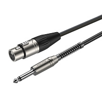 ROXTONE SMXJ210/3 Кабель микрофонный, D 6 мм, XLR (3P-F/(RX3FP-NT)  6.3 мм JACK male (RJ2PP-NT), длина 3 метра