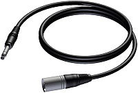 Procab CAB724/1.5 Кабель-переходник с разъема Jack 6,3 мм стерео на XLR (вилка-вилка), 1.5 м