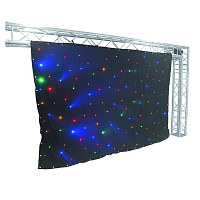 Eurolite CRT-120LEDs multicol. sound 3x2m Гибкая декоративная светодиодная панель-экран для создания видеоэффектов на стенах