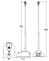 JTS ST-5000 Микрофон гусиная шея с базой