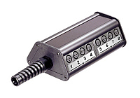 NEUTRIK NSB2A-12/4 распределительная коробка, 12 XLR female входов, 4 XLR male выхода, трапециевидная конструкция