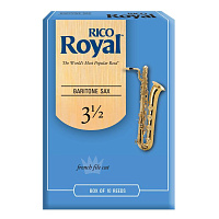 RICO RRO10BSX350 Royal Baritone Sax 3,5x10  Трости для саксофона баритон №3.5, 10 штук в упаковке