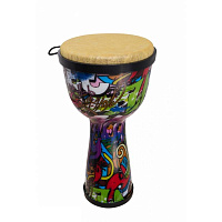 TERRIS DPC-10 HOP  джембе, пластик, 10" (25 см) - 20" (50 см), граффити