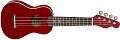 FENDER UKULELE VENICE CHERRY укулеле сопрано, цвет вишневый