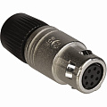 Neutrik OSC8F-NI кабельный разъём NeutriCon female c установленными контактами никелированный корпус