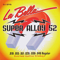 LA BELLA SA1046 - струны для электрогитары (010-013-017-026-036-046) - сплав 52 (52% никель, 48% железо)