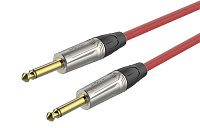 ROXTONE TGJJ100-TRD/10 Кабель инструментальный, цвет красный, диаметр 7 мм, 2x6.3 mono Jack, длина 10 метров