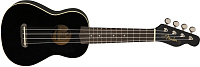 FENDER UKULELE VENICE BLACK укулеле сопрано, цвет черный