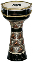 MEINL HE-204  дарбука, медь, 7 1/2” x 14 3/4”, натур. мембрана, ручная цветная гравировка, в комплекте: настроечный ключ, запасная мембрана, чехол