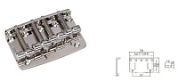 Gotoh 203B-4-С  бридж для 4-струнной бас-гитары, тип vintage, хром