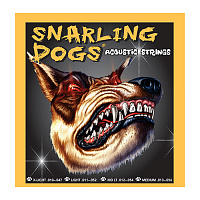 D'Andrea SDP13  Струны для акустической гитары, серия Snarling Dogs, калибр: 13 -  17 - 26 - 34 - 46 - 56, обмотка фосфористая бронза, натяжение очень сильное