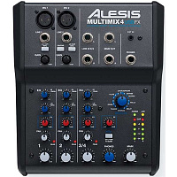 ALESIS MULTIMIX 4 USB FX четырехканальный настольный микшер с встроенным цифровым интерфейсом USB