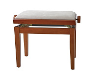 GEWA FX Piano Bench Cherry Matt Beige Seat Банкетка вишня матовая, верх бежевый (46-59 см)