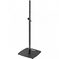 K&M 26734-000-55 стойка для акустической системы с квадратным основанием, диаметр 35мм, высота 110-181 см, сталь, чёрная