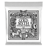 Ernie Ball 1546 6-я струна для классической гитары, золотая оплётка, калибр .042