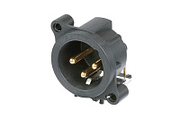 Neutrik NC3MAH панельный разъем XLR male, горизонт. установка на ПП