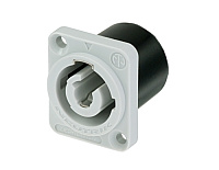 Neutrik NAC3MPB-1-WOT Разъем PowerCon панельный, выходной, серый, 20 A / 250 В, без изолирующих перегородок