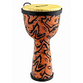 TERRIS DPC-10 URBAN Dune  джембе, пластик, 10" (25 см) - 20" (50 см), оранжевый с черным