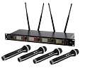 LAudio LS-Q6-4M Беспроводная микрофонная система, 4 ручных передатчика
