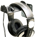 K&M 16310-000-55 держатель для 2х наушников, 4 отверстия для крепления к стене, чёрный, прорезиненный