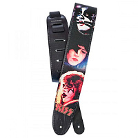 PLANET WAVES 25LK05 гитарный ремень, кожа, серия KISS Strap Collection, рисунок ALIVE II